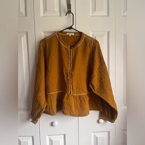 Lightspun Madewell Peasant Top